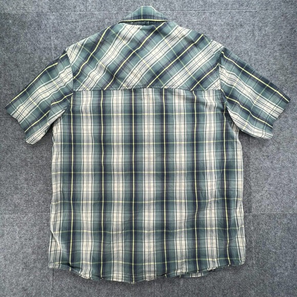 5.11 Tactical Double Flex Covert Snap Button Shirt Mens M Green Plaid RAPIDraw - Picture 2 of 9